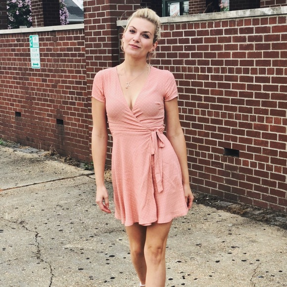 Polka dot wrap dress - Picture 1 of 1